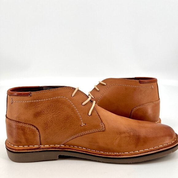 Steve Madden Hestonn Chukka Boots Size 10 Tan Leather Upper Casual Dress - Picture 4 of 14